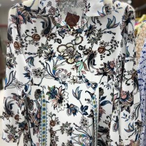 ساحلی یقه دار طرح فیروزه