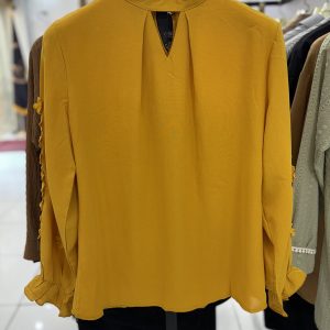 شومیز وارداتی جلو بسته یقه وی