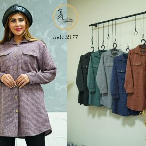 مانتو دوجیب بیسکوئیتی ژاکارد